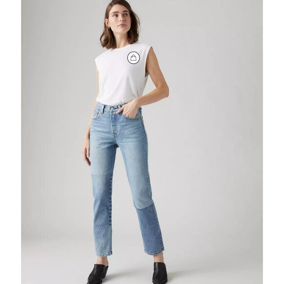 Levi's Denim - Levi's 26x30 Premium 501 Original Fit Women's Jeans Clean Craft - Medium Wash